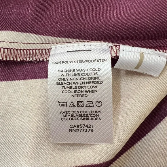 Ann Taylor Striped Balloon Sleeve Midi Dress | Size Small - Picture 12 of 13